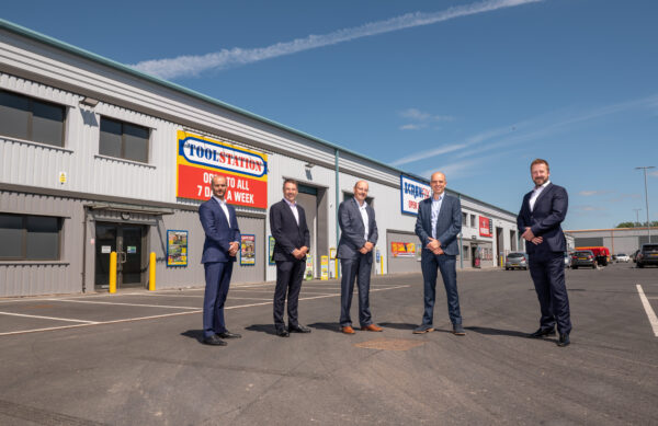 From the left, Damian Middleton (HDD), Richard Croft (HDD), Tony Hargreave (AC Lloyd Commercial, Iain Taylor (Northwood Urban Logistics) and Mark Edwards (AC Lloyd Commercial)