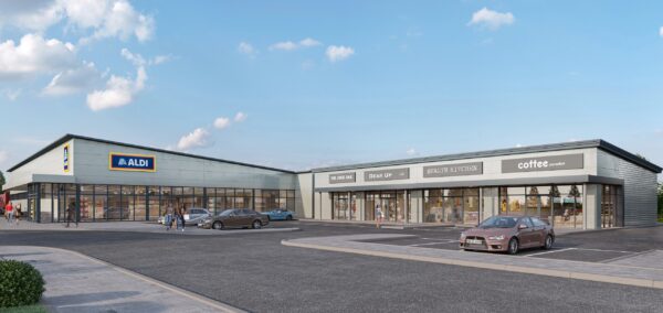 A CGI of the Aldi store at the £30m Teal Park in Nottingham